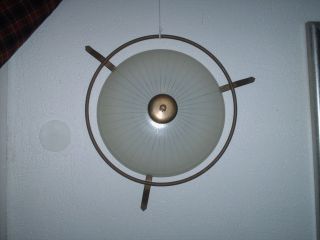 Decken Lampe Von 1920 Ca Material Messing Durchmesser 32 Cm Ca Bild