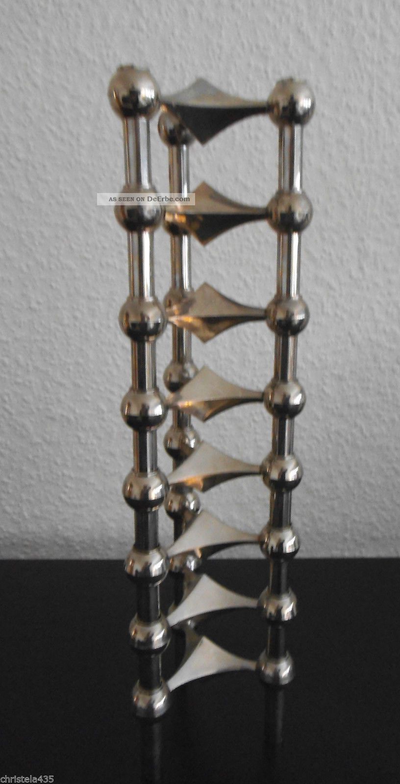 Nagel 8 Stck Steck - Kerzen System Leuchter 60/70er Panton Ära 1970-1979 Bild