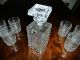 Bleikristall Karaffe 24 Pbo 0,  65 Liter,  6 Gläser Lausitzer Whisky 1885g Kristall Kristall Bild 3