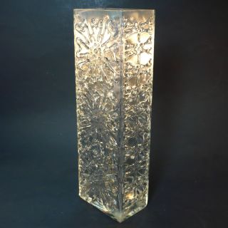 Glas Vase • Gral Glas • German Mid Century Design • 70s • 1,  2 Kg • Höhe 30 Cm Bild