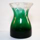 Bohemia Glas Vase • Krakele Glas Grün überfangen • 1,  4 Kg • Höhe 18 Cm Sammlerglas Bild 1