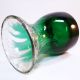 Bohemia Glas Vase • Krakele Glas Grün überfangen • 1,  4 Kg • Höhe 18 Cm Sammlerglas Bild 4