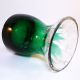 Bohemia Glas Vase • Krakele Glas Grün überfangen • 1,  4 Kg • Höhe 18 Cm Sammlerglas Bild 5