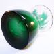 Bohemia Glas Vase • Krakele Glas Grün überfangen • 1,  4 Kg • Höhe 18 Cm Sammlerglas Bild 7