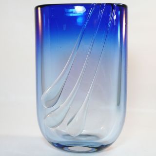 Bohemia Glas Vase • 2 Kg • Höhe 21 Cm • Überfangglas Bild