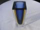 Murano Sommerso Blockvase Vase Blumenvase Blau - Gelb - Klar 21,  5 Cm Glas & Kristall Bild 5
