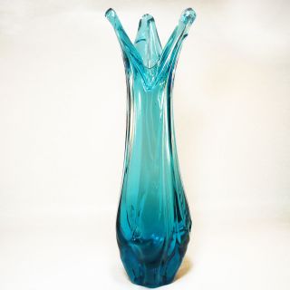 Xl Murano Glas Zippfel Vase • 2,  3 Kg • Höhe: 37,  5cm Bild