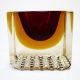 Murano Glas Schale • Block Vase • Sommerso • Seguso,  Mandruzzato? • 70s Design Sammlerglas Bild 1