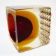 Murano Glas Schale • Block Vase • Sommerso • Seguso,  Mandruzzato? • 70s Design Sammlerglas Bild 3