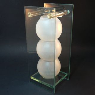 Joska Kristall Glas Vase • Label • Modernist Design • Höhe 25cm Bild