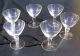 Art Déco Um 1940 6 Likörgläser Likörschalen Vierfach Facettierter Stiel Höhe 10 Sammlerglas Bild 1