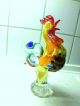 Alte Glas - Skulptur Handarbeit Figur Hahn Gockel Tier Vogel Murano ? Höhe 23 Cm Glas & Kristall Bild 2