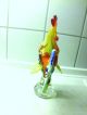 Alte Glas - Skulptur Handarbeit Figur Hahn Gockel Tier Vogel Murano ? Höhe 23 Cm Glas & Kristall Bild 4