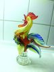 Alte Glas - Skulptur Handarbeit Figur Hahn Gockel Tier Vogel Murano ? Höhe 23 Cm Glas & Kristall Bild 5