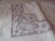 Antikes Überschlaglaken Spitzenborte Tischtuch Vorhang Landhaus Nostalgie Shabby Weißwäsche Bild 2