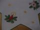 Deckchen Weihnachten Handarbeit 50er Jahre Stickerei Sternförmig Tischwäsche Bild 2