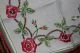 , Weihnach Idee,  Antik Leinen Läufer Blumen Stickerei, Tischwäsche Bild 1