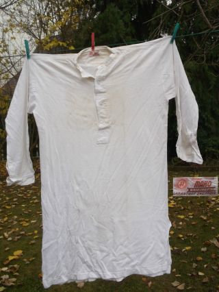 Antikes Nachthemd Oder Unterhemd Mit Seitenschlitzen Prima Mako Qualität Bild