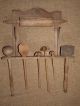 Nudelholz,  Quirl,  Holzlöffel,  Holzbord,  Wandbord,  Regal,  Bord Alt Haushalt Bild 1