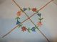 3 Handgestickte Läufer Tischdeckchen Teils Mit Spitze Retro Vintage Tischwäsche Bild 9