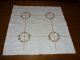 3 Handgestickte Läufer Tischdeckchen Teils Mit Spitze Retro Vintage Tischwäsche Bild 7