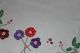 Eine Antik Alte Leinen Tischdecke Ganz Gestickt Mit Tolle Blumen Stickerei, Tischdecken Bild 3