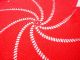 Runde Häkeldecke Läufer Weihnachtsstern Tischdecke100 Handarbeit Rot Vintage Tischdecken Bild 2