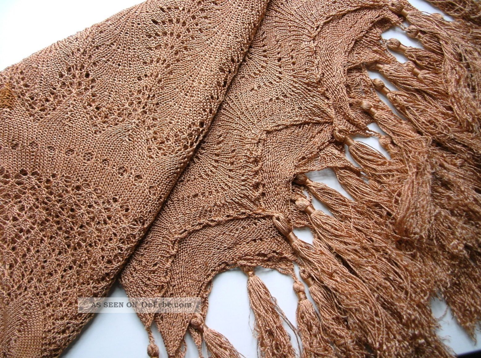 Alte Runde Tischdecke Handarbeit Gestrickt Dachbodenfund Decke Rund Stricken Tischdecken Bild