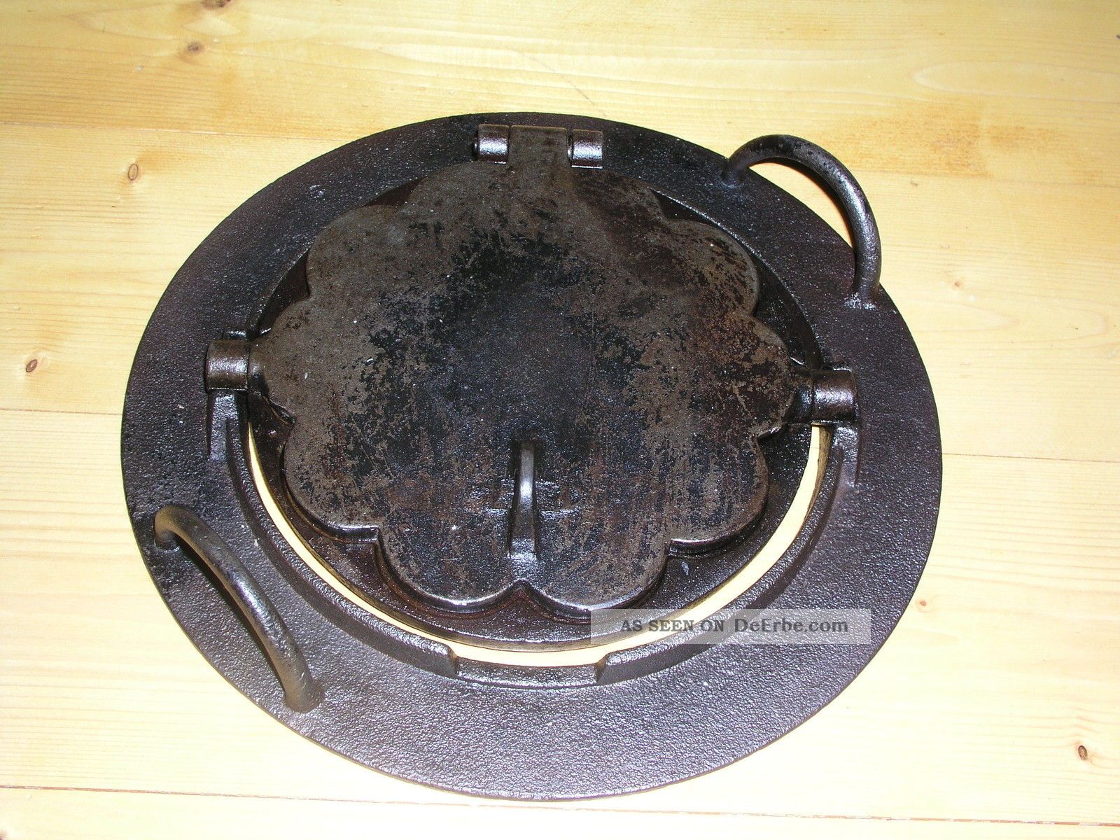 Altes Waffeleisen,  Ca.  30 Er Jahre,  Selten,  Sammeln,  Anschauen Haushalt Bild