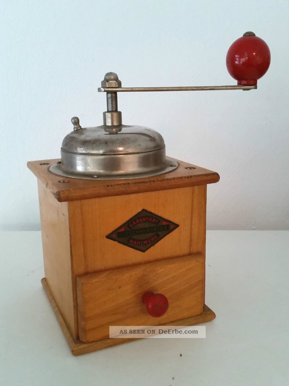 Alte Kaffeemühle Holz Sammlungsauflösung Eg26 Selten Rar Rarität Mokka Mocca Haushalt Bild