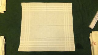 8 Uralte Taschentücher Mit Initialen Rs 41x41 Cm Unbenutzt Ca.  1940 Bild