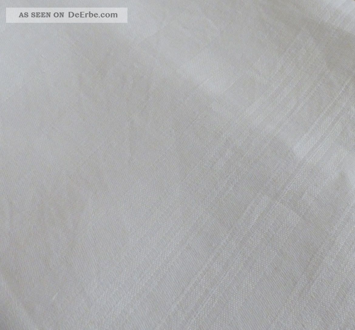 3 Tischdecken Weiß Antik Konvolut Tischdecken Jugendstil Baumwolle Leinen Damast Tischdecken Bild