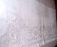 Jugendstil Tafeltuch Dam - Leinen Fabelwesen Früchte Weiss 192 X 392 Tischdecken Bild 1