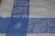 Decke Tischdecke Blaue Bordüre Baumwolle Rose Rosen 80 Jahre 160/120 Cm /p.  30109 Tischdecken Bild 1