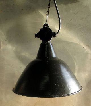Alte Fabrik - Lampe Emaile 43cm E27 Industrie - Lampe Emaille - Lampe Bauhaus Loft Bild