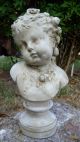 Büste Romantische Skulptur Steinfigur Englischer Sandsteinguss Gartenfigur Nostalgie- & Neuware Bild 2