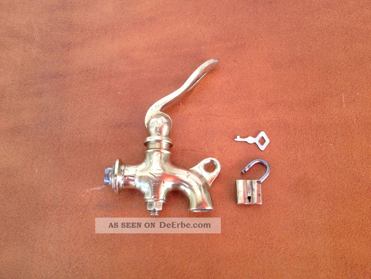 Rarität Alter, Antiker Wasserhahn/zapfhahn, Messing/bronze, Schloss