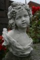 Klassische Kinder - Büste,  Skulptur Steinfigur Nach Vaerenbergh,  Bacchus Bacchante Nostalgie- & Neuware Bild 1