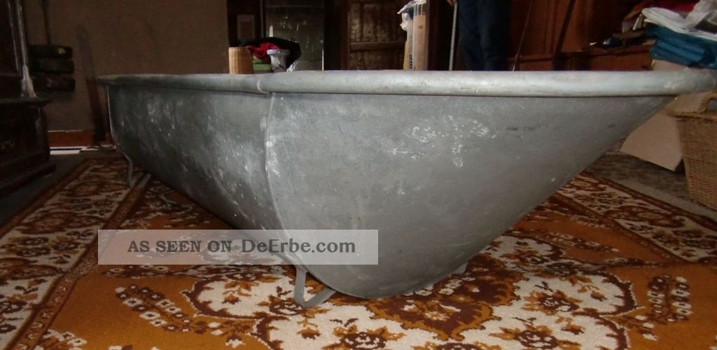 Verzinkte Zinkwanne 80cm - Ovale Badewanne Als Blumentopf Für Garten