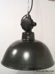 Vintage Bolkop Emaille Lampe Fabriklampe Emaillelampe Industrielampe Industrial Original, vor 1960 gefertigt Bild 2