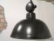 Vintage Bolkop Emaille Lampe Fabriklampe Emaillelampe Industrielampe Industrial Original, vor 1960 gefertigt Bild 5
