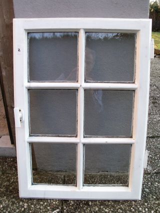 Altes Sprossenfenster Nr.  2,  Holz,  6 Scheiben,  Shabby Chic,  Landhaus,  Vintage Top Bild