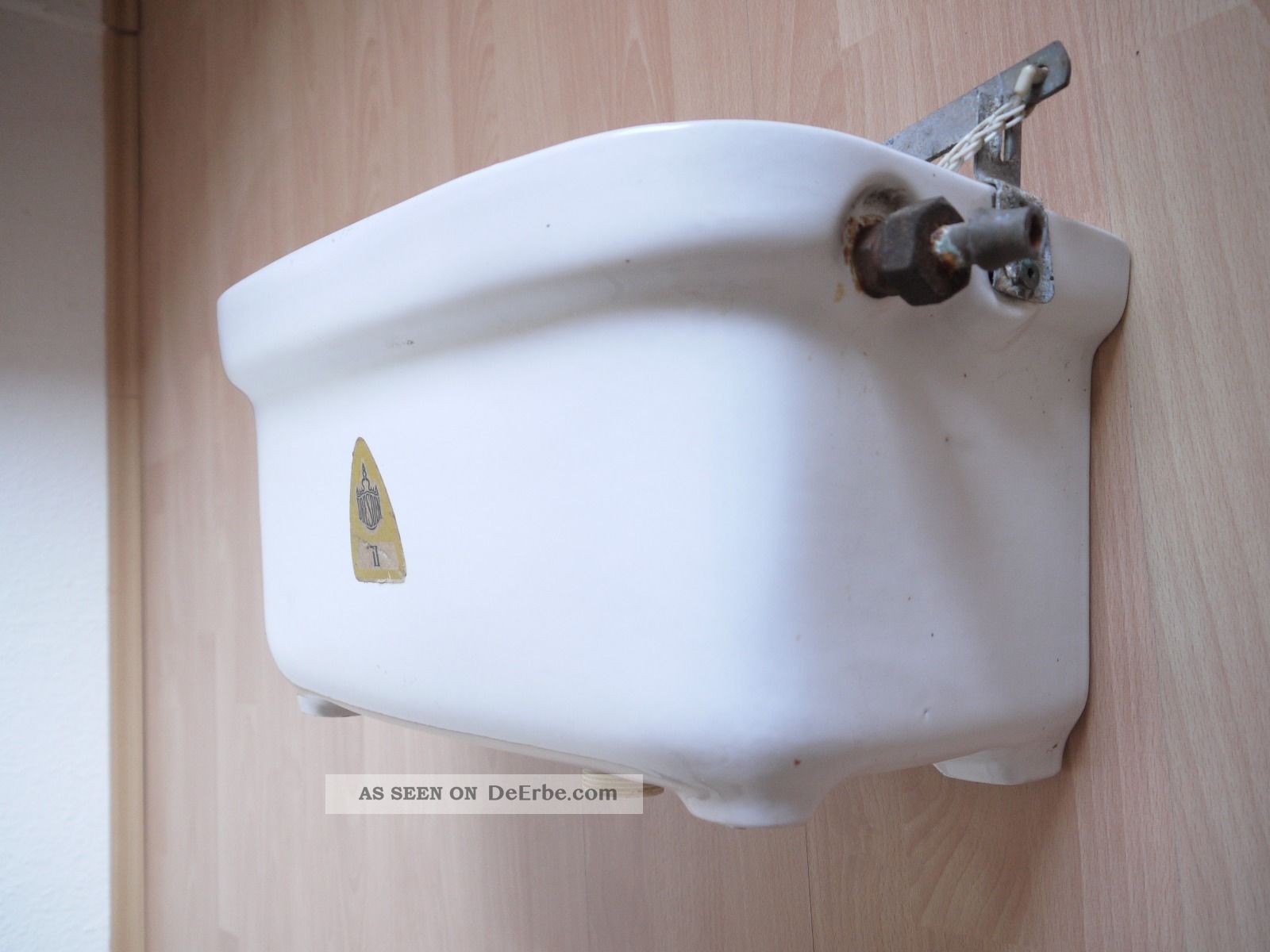 Spülkasten Hochspüler Porzellan Mit Wippe/hebel Art Deco Mit Zugkette