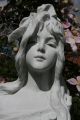 Wunderschöne Büste Nach Villanis Skulptur Steinfigur Weihnachts - Rabatt - Aktion Nostalgie- & Neuware Bild 6