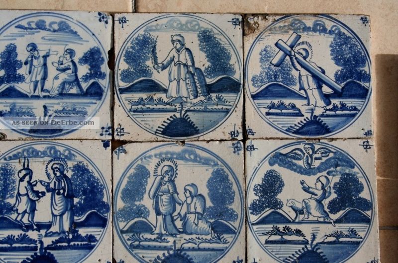 Kachel Fliese Tiles Antik Historische Baustoffe Delft Tegel