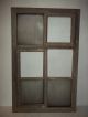 Altes Holzfenster - Schiebefenster - Sprossenfenster - Fenster - 2 Schiebetüren 93x59cm Original, vor 1960 gefertigt Bild 1