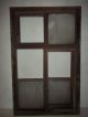 Altes Holzfenster - Schiebefenster - Sprossenfenster - Fenster - 2 Schiebetüren 93x59cm Original, vor 1960 gefertigt Bild 5