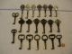 Möbelschlüssel,  Schrankschlüssel,  Hohldornschlüssel,  21stück Original, vor 1960 gefertigt Bild 1