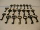 Möbelschlüssel,  Schrankschlüssel,  Hohldornschlüssel,  21stück Original, vor 1960 gefertigt Bild 2
