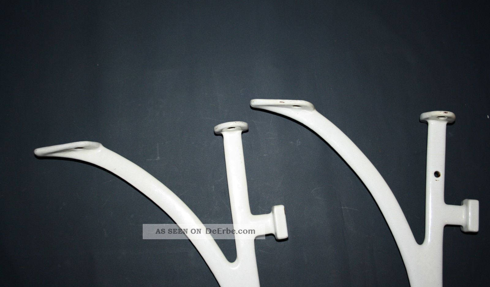 Waschbeckenhalterungen Email Emaille Bad Konsolen Art Deco Nouveau Vintage